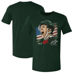 NHL Matthew Boldy US Men's Hockey 500 Level Flag T-Shirt