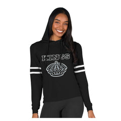 NHL Los Angeles Kings Concepts Sport Women's Marathon Long-Sleeve Hooded T-Shirt
