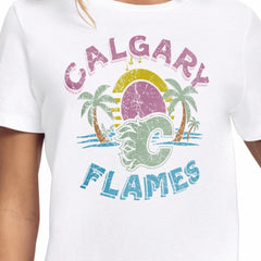 NHL Calgary Flames Starter Women's Tonal Beach T-Shirt