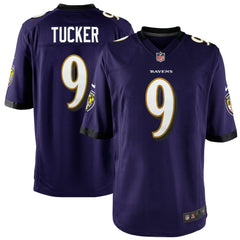 Justin Tucker Youth Game Jersey - Baltimore Ravens Jerseys