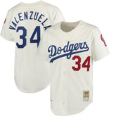 White Fernando Valenzuela Los Angeles Dodgers Mitchell & Ness Authentic Jersey
