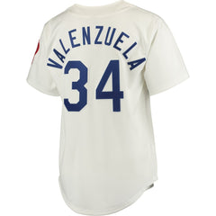 White Fernando Valenzuela Los Angeles Dodgers Mitchell & Ness Authentic Jersey