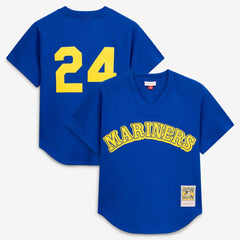 Royal Ken Griffey Jr. Seattle Mariners Mitchell & Ness Authentic Batting Practice Jersey