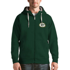 Antigua Victory Full-Zip Hoodie - Green Bay Packers Hoodies
