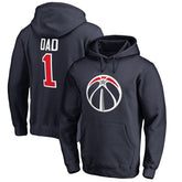 Washington Wizards #1 Dad Pullover Hoodie