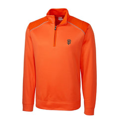 Orange San Francisco Giants Cutter & Buck Ridge WeatherTec Half-Zip Pullover Jacket