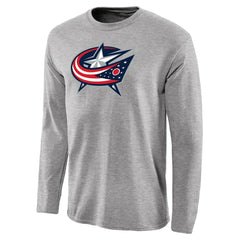 NHL Columbus Blue Jackets Team Primary Logo Long Sleeve T-Shirt