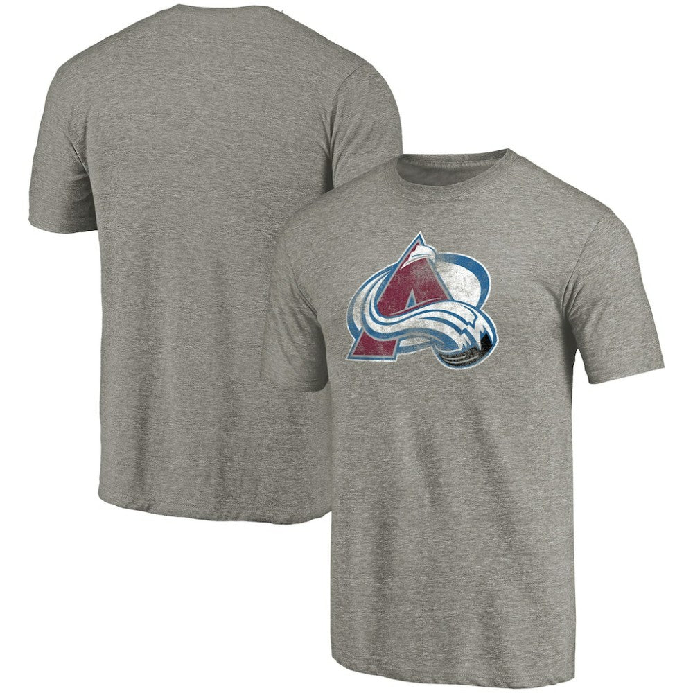 NHL Colorado Avalanche Distressed Team Logo Tri-Blend T-Shirt