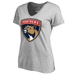 NHL Florida Panthers Women's Primary Logo V-Neck T-Shirt