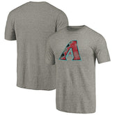 Ash Arizona Diamondbacks Distressed Team Tri-Blend T-Shirt