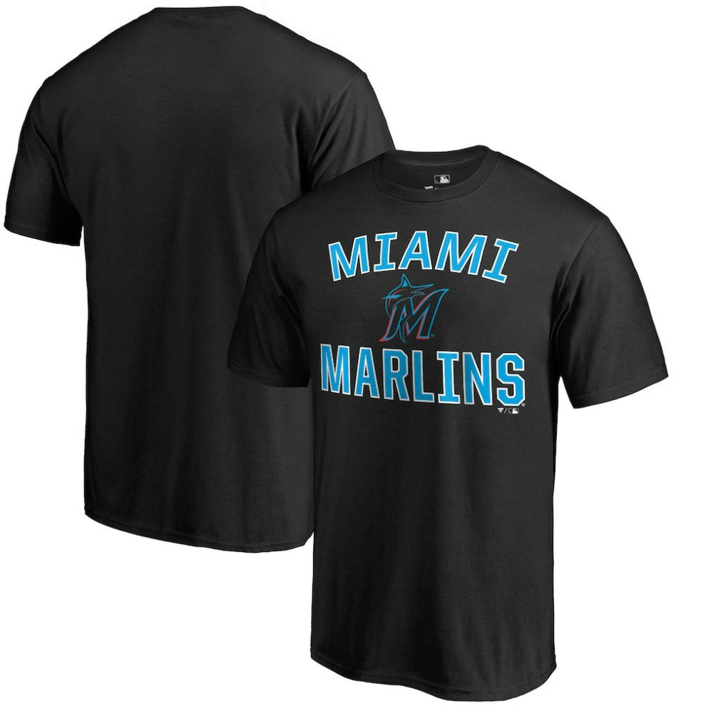 Black Miami Marlins Victory Arch T-Shirt