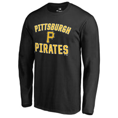 Black Pittsburgh Pirates Victory Arch Long Sleeve T-Shirt