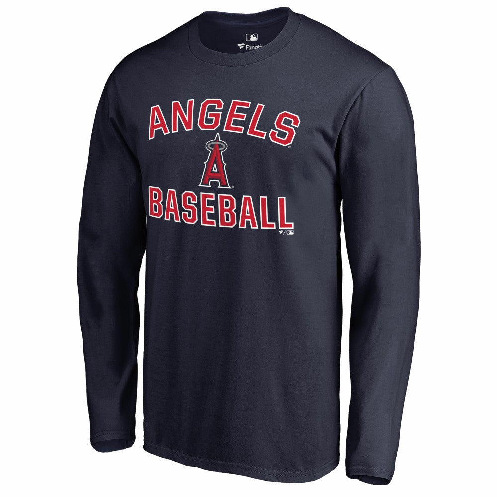 Navy Los Angeles Angels Victory Arch Long Sleeve T-Shirt