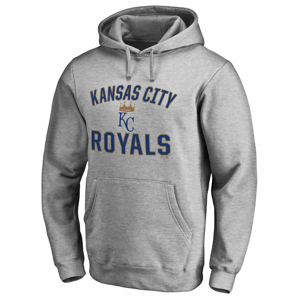 Ash Kansas City Royals Victory Arch Pullover Hoodie