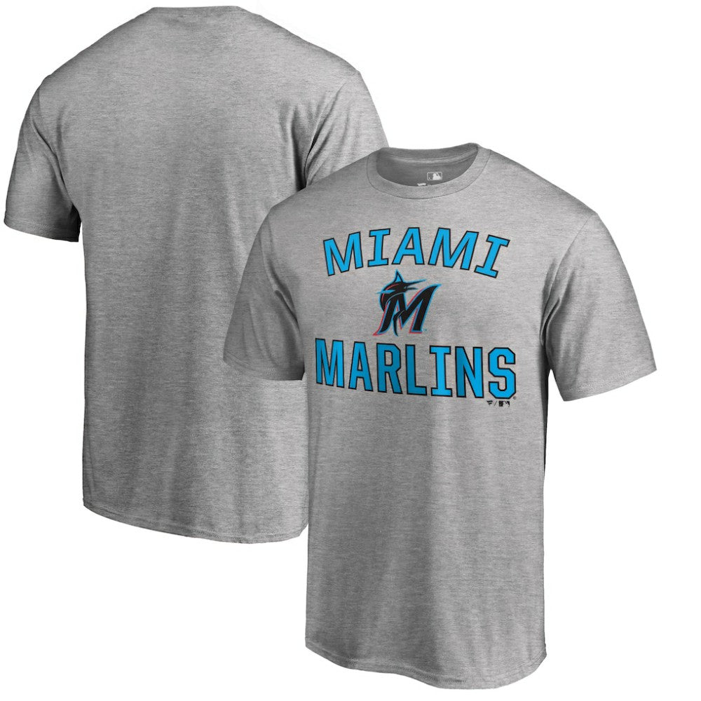 Ash Miami Marlins Victory Arch T-Shirt