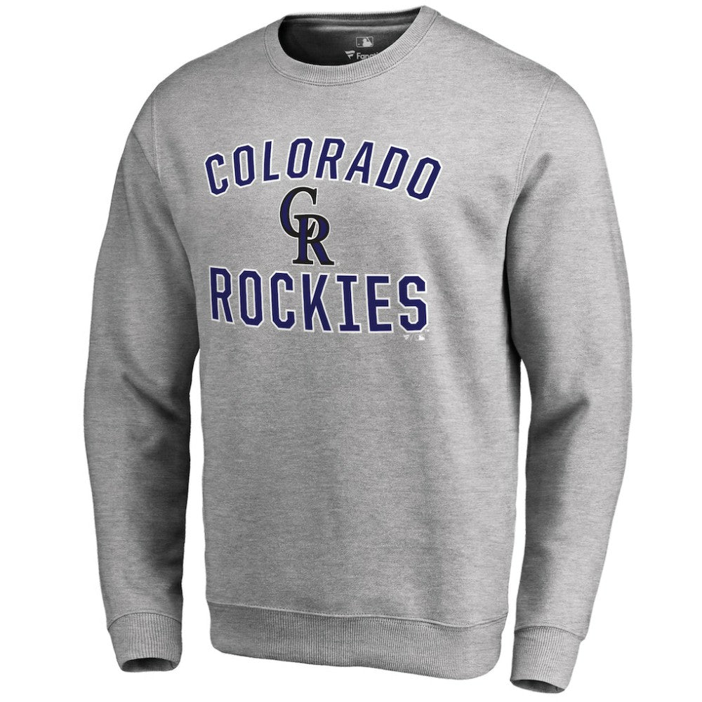 Ash Colorado Rockies Victory Arch Pullover Sweatshirt