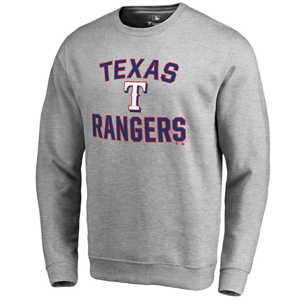 Ash Texas Rangers Victory Arch Pullover Sweatshirt