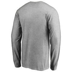 Ash Miami Marlins Victory Arch Long Sleeve T-Shirt