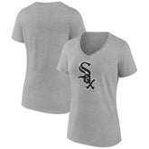 Ash Chicago White Sox Women's Secondary Color Primary Logo T-Shirt