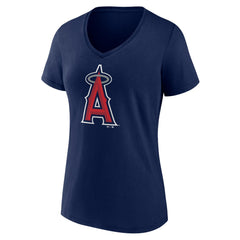 Navy Los Angeles Angels Women's Secondary Color Primary Logo T-Shirt