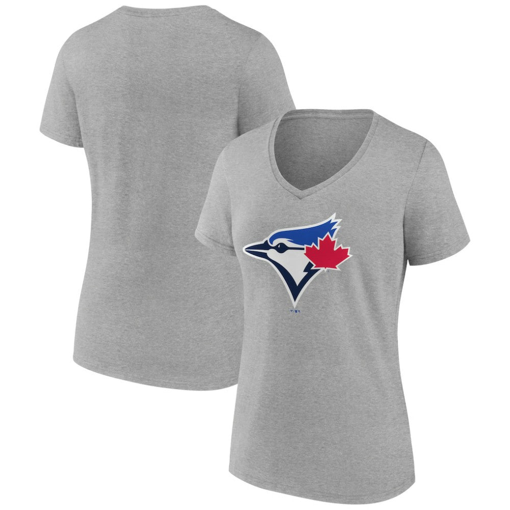 Ash Toronto Blue Jays Women's Secondary Color Primary Logo T-Shirt