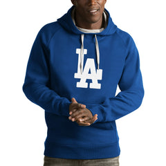 Royal Los Angeles Dodgers Antigua Victory Pullover Hoodie
