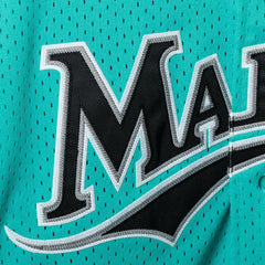 Teal Andre Dawson Florida Marlins Mitchell & Ness Cooperstown Collection Mesh Batting Practice Button-Up Jersey