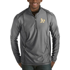 Heathered Charcoal Athletics Antigua Tempo Half-Zip Pullover Jacket
