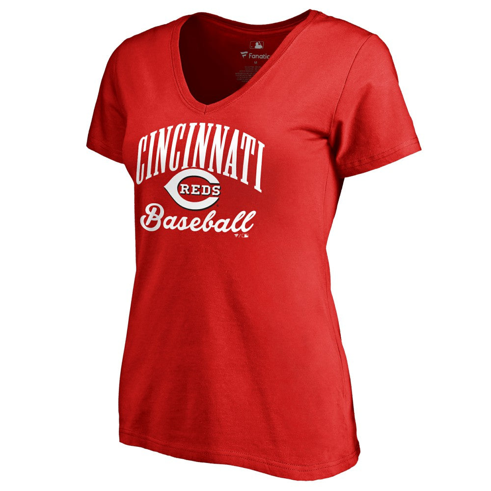 Red Cincinnati Reds Women's Victory Script T-Shirt