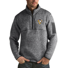 NHL Pittsburgh Penguins Antigua Fortune 1/2-Zip Pullover Jacket