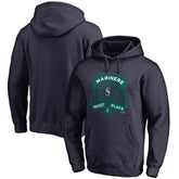 Navy Seattle Mariners Police Badge Pullover Hoodie