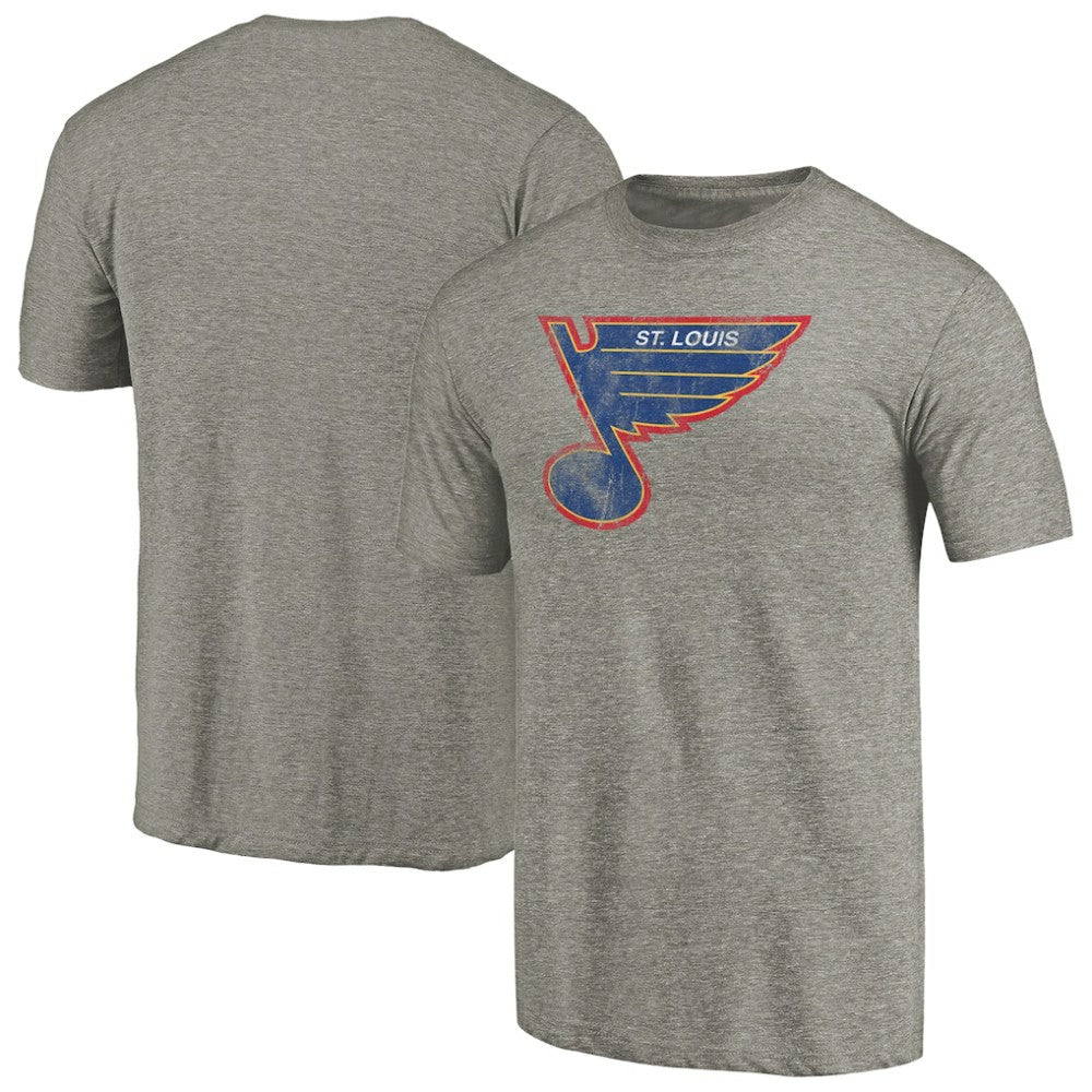 NHL St. Louis Blues Throwback Logo 1987-1989 Tri-Blend T-Shirt