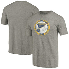 NHL St. Louis Blues Throwback Logo 1970 Tri-Blend T-Shirt