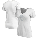 NHL Chicago Blackhawks Women's Whiteout V-Neck T-Shirt