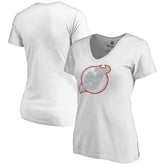 NHL New Jersey Devils Women's Whiteout V-Neck T-Shirt