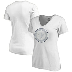 NHL Winnipeg Jets Women's Whiteout V-Neck T-Shirt