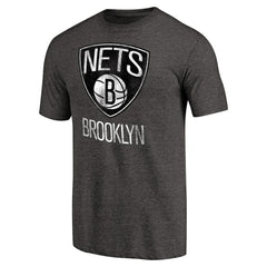 Brooklyn Nets Distressed Team Logo Tri-Blend T-Shirt