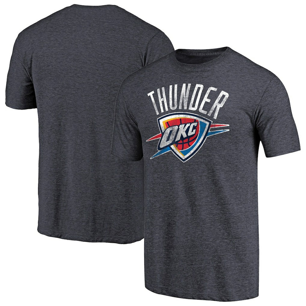 Oklahoma City Thunder Distressed Team Logo Tri-Blend T-Shirt