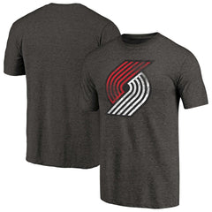 Portland Trail Blazers Distressed Team Logo Tri-Blend T-Shirt