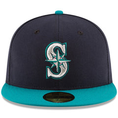 Navy/Teal Seattle Mariners New Era Alternate Authentic Collection On Field 59FIFTY Fitted Hat