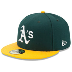 Green/Yellow Athletics New Era Home Authentic Collection On-Field 59FIFTY Fitted Hat