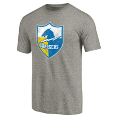 Throwback Logo Tri-Blend T-Shirt - Los Angeles Chargers T-shirts