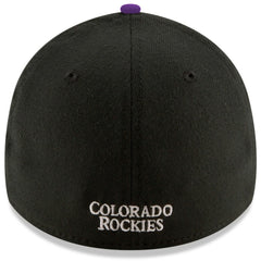 Black Colorado Rockies New Era Game Team Classic 39THIRTY Flex Hat
