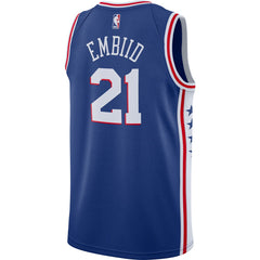 Nike Joel Embiid Philadelphia 76ers Swingman Jersey Royal