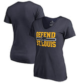 NHL St. Louis Blues Women's Hometown Collection Defend V-Neck T-Shirt