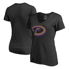 Black Arizona Diamondbacks Women's Cooperstown Collection Forbes T-Shirt