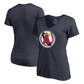 Navy Los Angeles Angels Women's Cooperstown Collection Forbes T-Shirt