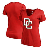 Red Washington Nationals Women's Cooperstown Collection Forbes T-Shirt