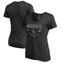 Black Colorado Rockies Women's Live For It T-Shirt