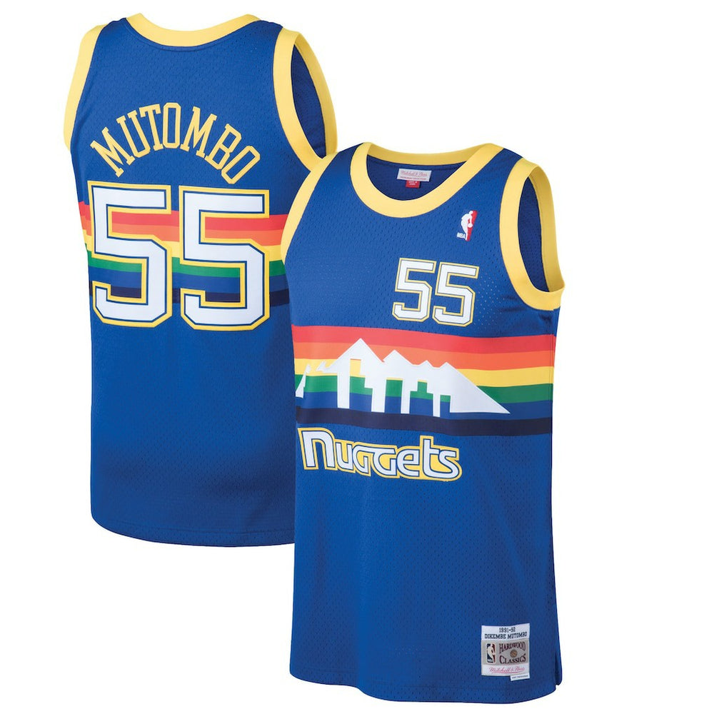 Mitchell & Ness Dikembe Mutombo Denver Nuggets 1991/92 Hardwood Classics Swingman Jersey sale